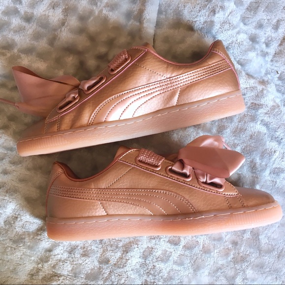 puma heart copper rose puma heart copper rose